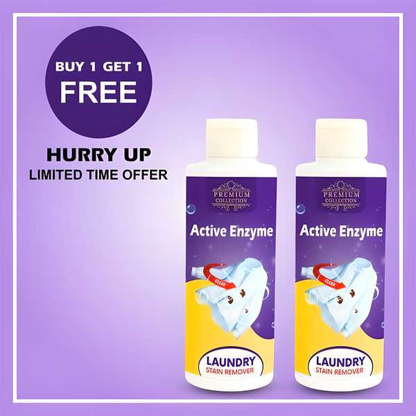Active Enzyme Laundry Stain Remover - Instant Spot Cleaner (100ml, Pack of 2)