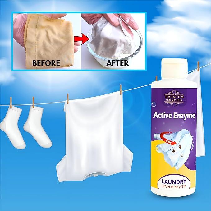 Active Enzyme Laundry Stain Remover - Instant Spot Cleaner (100ml, Pack of 2)